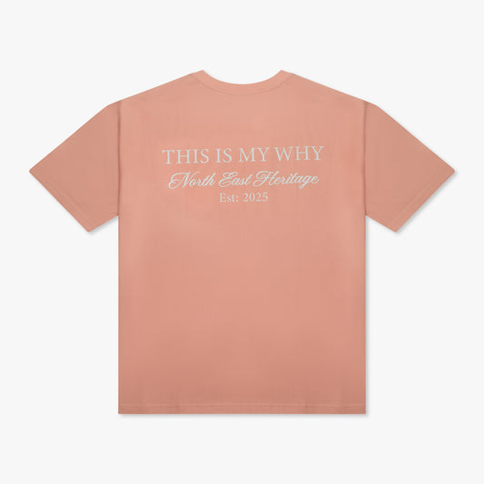 "This is my Why" T-shirt Salmon